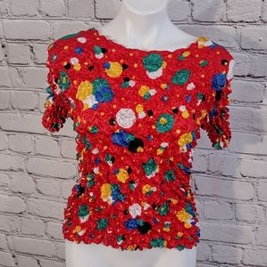 Vintage popcorn bubble shirt